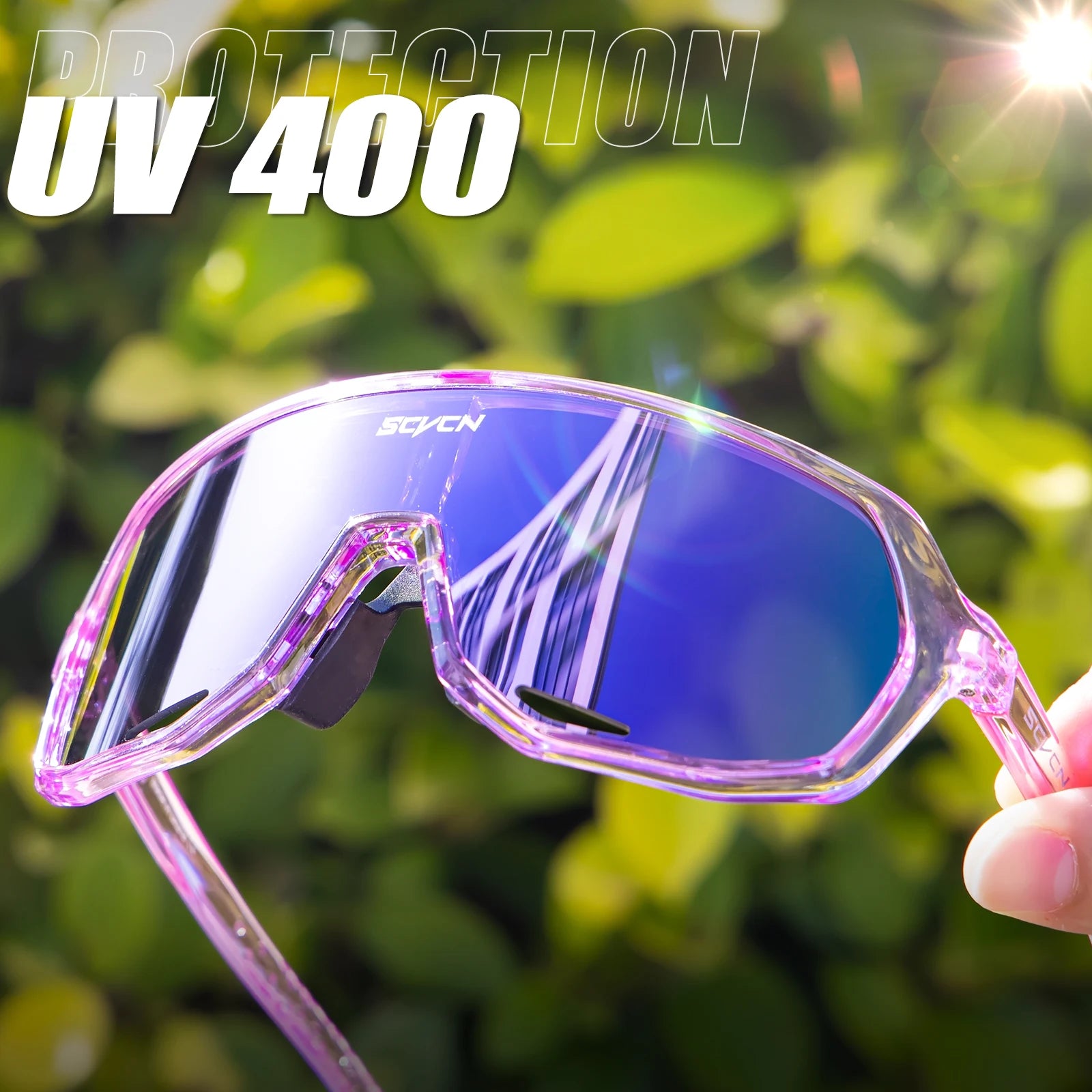 SCVCN nouvelles lunettes de cyclisme en plein air vélo lunettes de soleil hommes UV400 lunettes sport vtt lunettes équitation randonnée lunettes de soleil