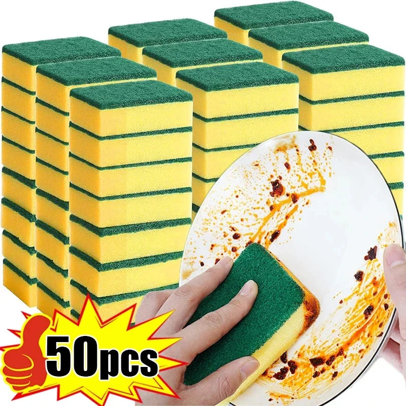 Éponge magique double face très absorbante, pot de nettoyage, éponge antirouille, brosse de nettoyage, outil de nettoyage de cuisine