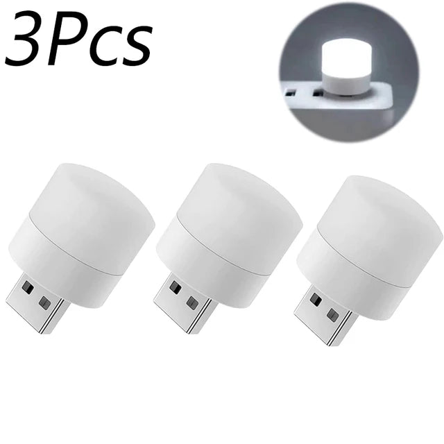 1/10Pcs Mini USB Veilleuse Blanc Chaud Protection Des Yeux Livre Lampe de Lecture Prise USB Ordinateur Mobile Alimentation LED Lampe De Nuit