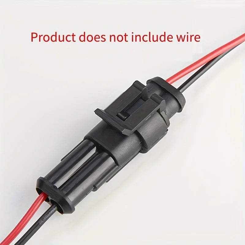 Connecteur de fil électrique à 2 broches, prise mâle femelle 18awg, connecteurs de fil à déconnexion rapide pour voiture et camion 10 pièces