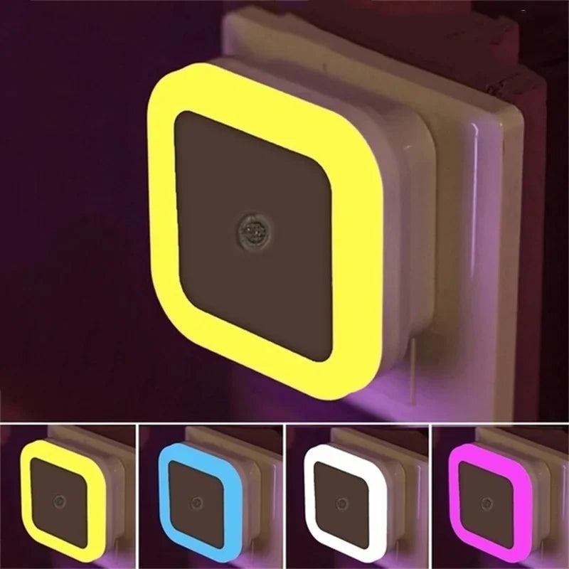 Veilleuse LED sans fil avec détecteur de mouvement, mini veilleuse avec prise UE/US pour chambre d'enfant, chambre à coucher et salon