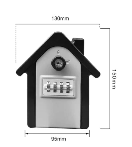Boîte de rangement secrète pour clés murales, organisateur de combinaison de 4 chiffres, mot de passe, Code de sécurité, serrure sans clé, coffre-fort pour clés de maison