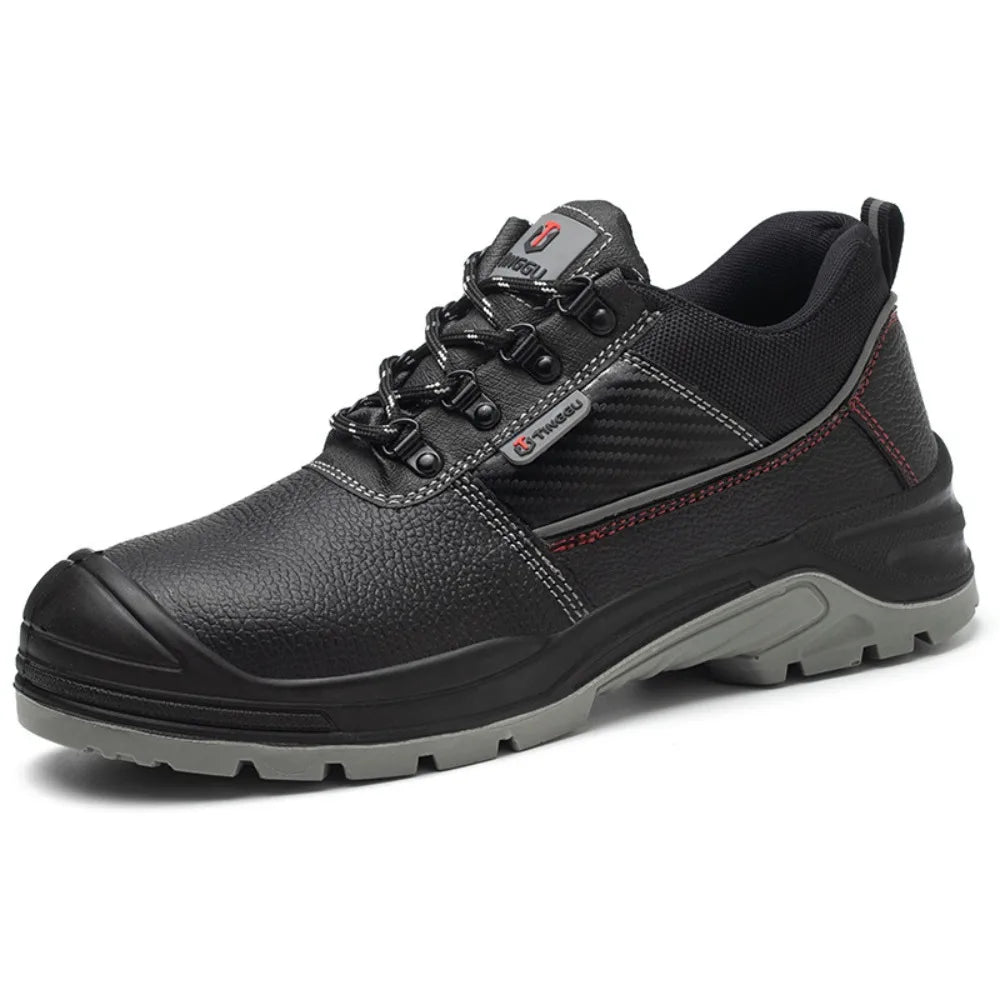 Chaussures de sécurité à embout d'acier pour hommes, résistantes à l'usure, antistatiques, anti-écrasement et anti-perforation, protection contre l'usure au travail
