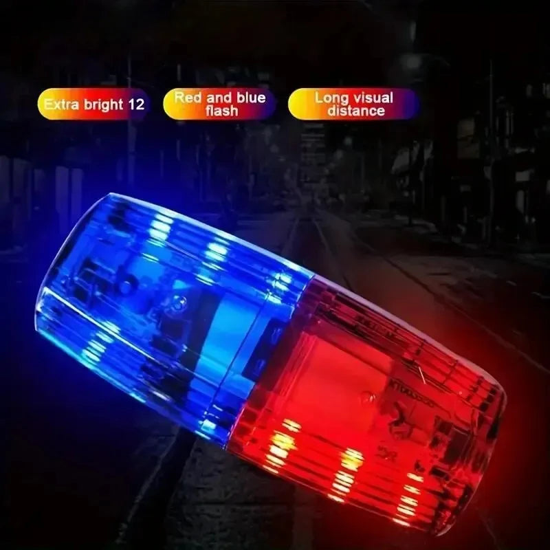 Rouge bleu LED épaule voyant d'avertissement Police épaule pince lumière assainissement travailleur Signal lampe stroboscopique sécurité patrouille alarme Flash