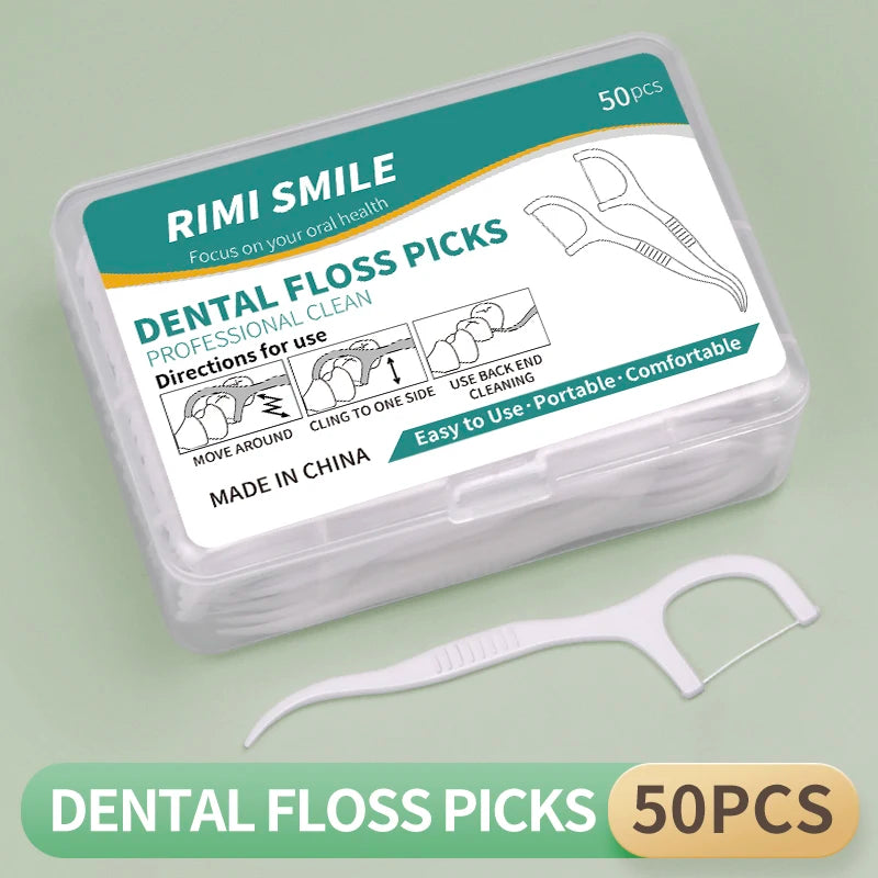 Boîte de fil dentaire jetable Portable, 1/2/5/10 boîtes, cure-dents en plastique, bâton de fil dentaire haute tension, boîte de fil dentaire, soins bucco-dentaires