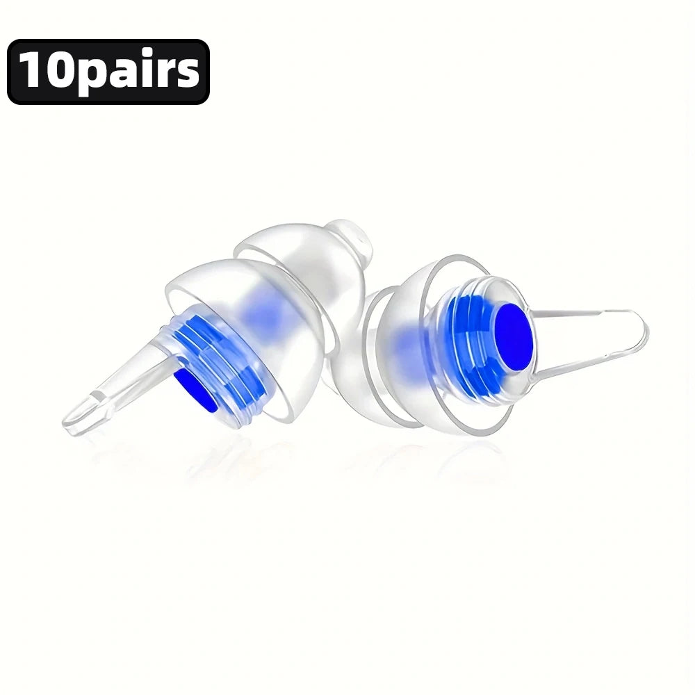 HUAK 2 ensembles de bouchons d'oreilles pour moto – Silicone haute fidélité réutilisables, étanche IPX8 pour la natation et les voyages