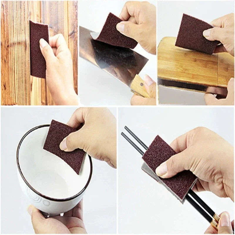 Éponge magique en mélamine, éponge de cuisine en carborundum, gomme pour poêles, casseroles, vaisselle, ustensiles de cuisine, articles de nettoyage ménager