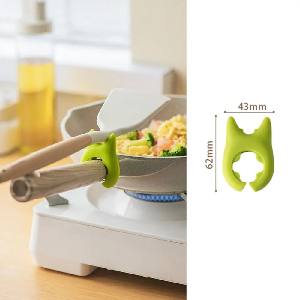 Pinces de rangement multifonctionnelles en silicone pour casseroles, poêles, cuillères, louches et spatules