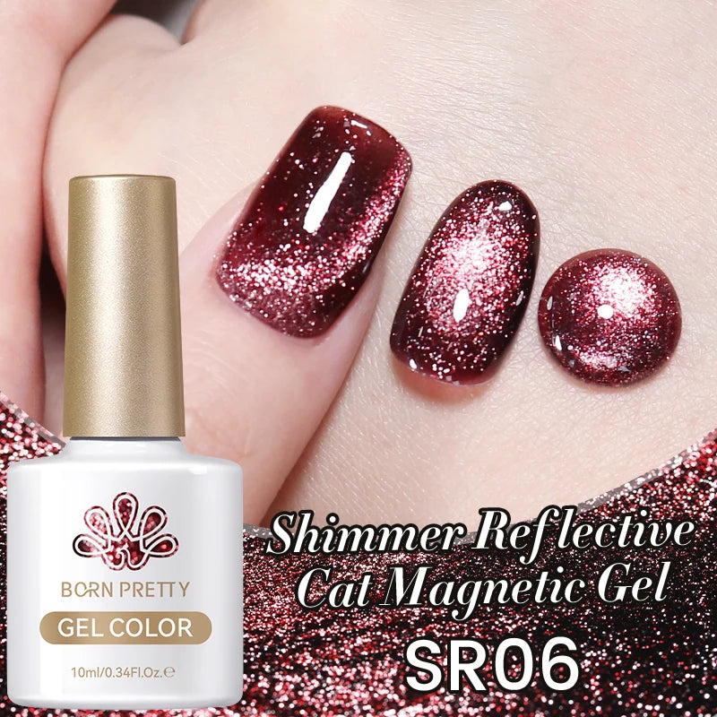 Vernis à ongles magnétique gel BORN PRETTY 10 ml Argent Clair de Couleur Chat - Accessoires pour les ongles - Vernis semi-permanent pour ongles d'automne et d'hiver