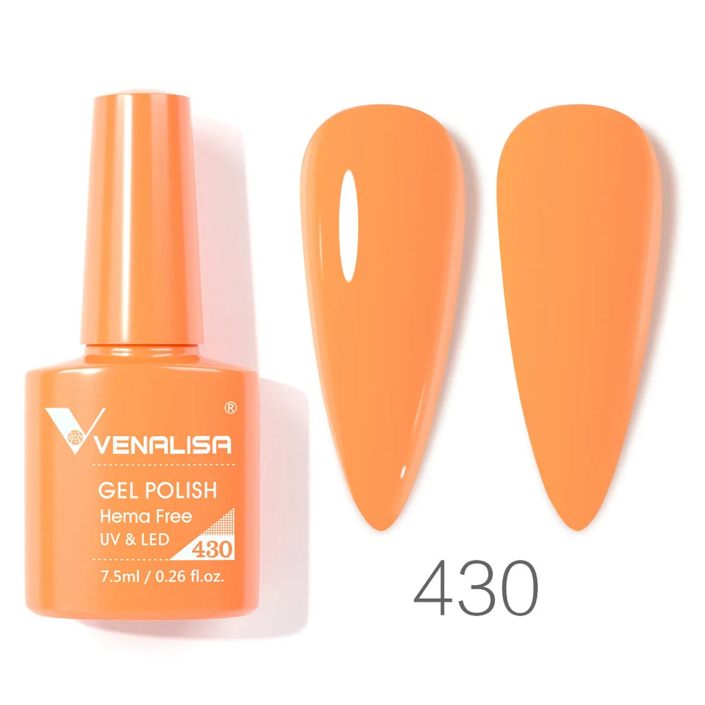 Vernis à ongles gel Venalisa 7,5 ml SANS HEMA, semi-permanent, UV/LED, couvrance totale, texture ultra-douce, manucure sublime