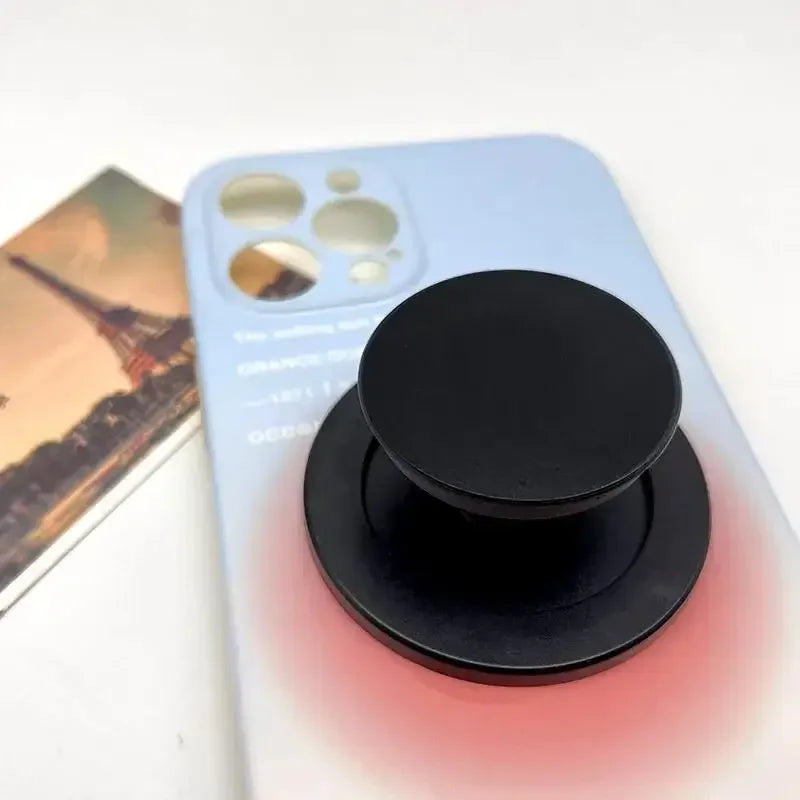 Support de poignée de téléphone portable pliable magnétique, Support de poche pour Magsafe IPhone Mac Samsung, anneau de sécurité, Support extensible
