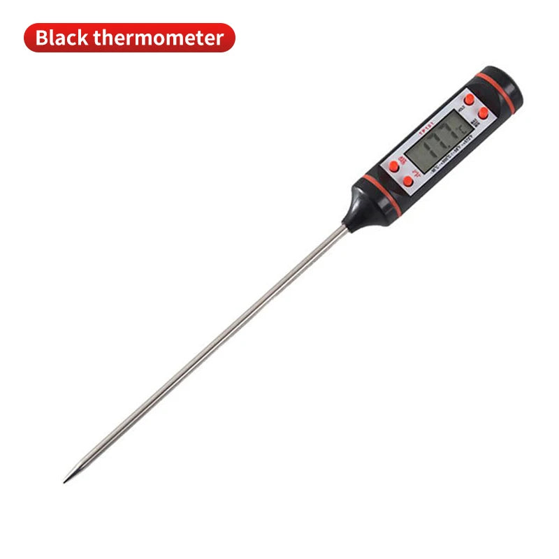Thermomètre numérique de cuisine pour aliments et pâtisserie, à sonde électronique, avec affichage numérique, pour grillades liquides