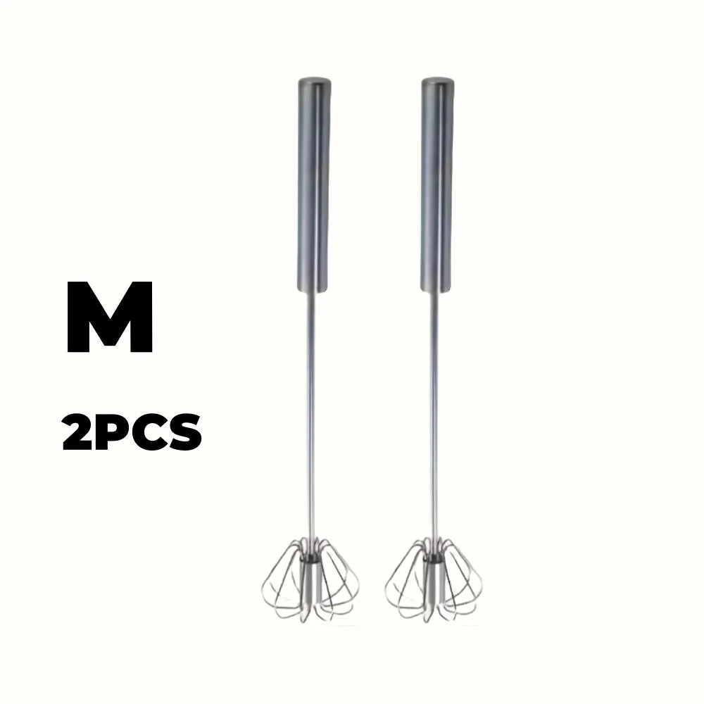 Batteur à œufs en acier inoxydable, mélangeur semi-automatique Durable pour mélanger la crème aux œufs sans effort, remuer et battre pour la cuisson en cuisine