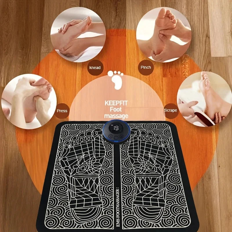 Coussin de Massage électrique des pieds, entraîneur de Relaxation musculaire, pour Massage, Fitness, Sport de plein air, relaxation en famille à domicile