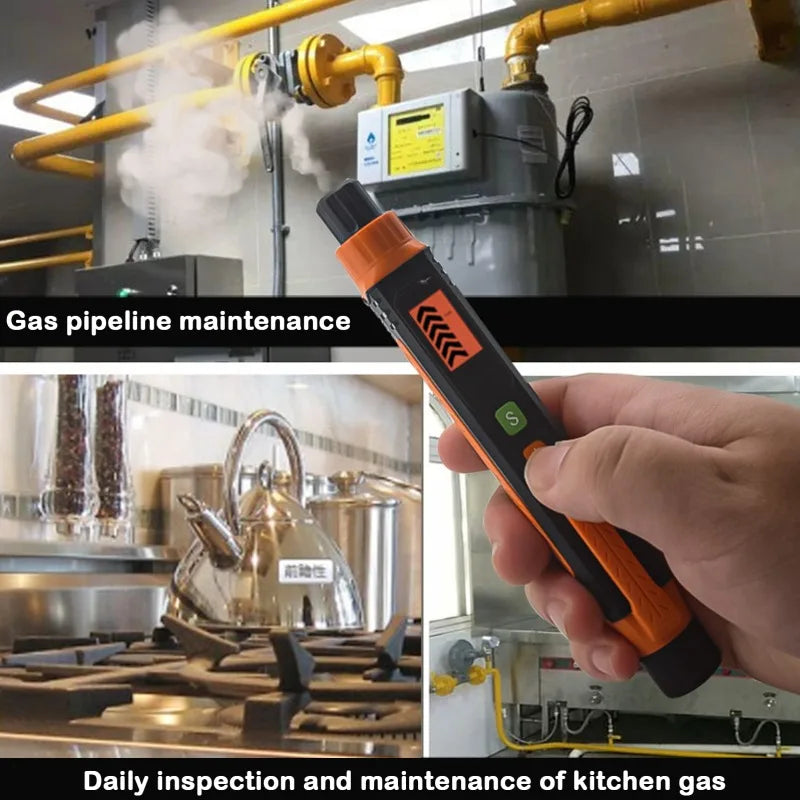 Détecteur de fuites de gaz 50A - Détecteur de gaz combustible avec alarme sonore et visuelle pour le méthane naturel