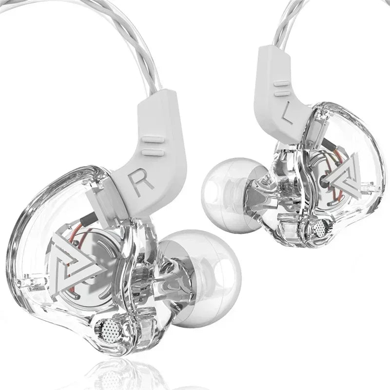 Nouveau casque sport avec microphone, écouteurs filaires 3,5 mm QKZ AK6, écouteurs intra-auriculaires stéréo pour iPhone, casque de course avec micro intégré