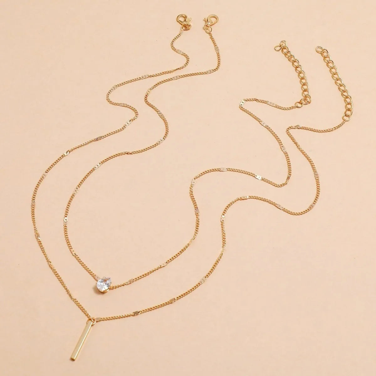 Collier pendentif en Zircon pour femmes, chaîne multicouche, ras du cou, mode féminine, bijoux brillants, cadeau de fête