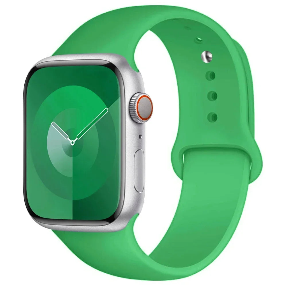 Bracelet en Silicone pour bracelet de montre Apple 44mm 45mm 40mm 41mm 42-38mm 45mm bracelet de sport série iwatch 8 7 6 5 4 3 SE 9 Ultra 2 49mm