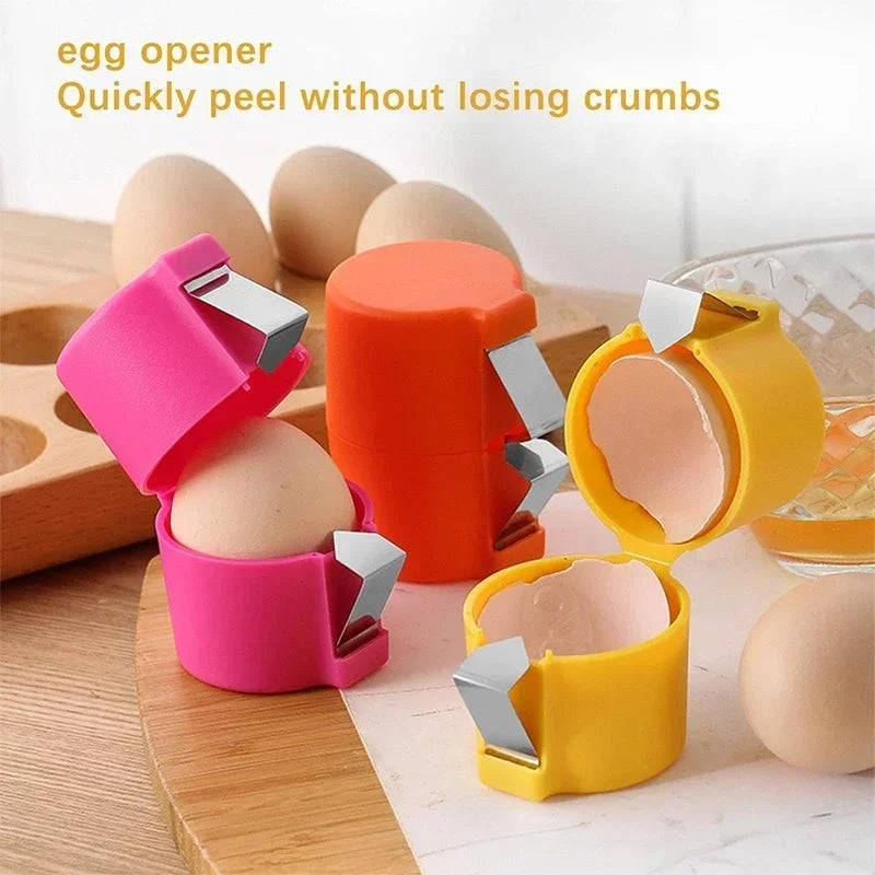 Nouvel ouvre-coquille d'œuf, séparateur de coquille d'œuf à pression, ouvre-œuf Portable, coquille d'œuf de cuisine, broyeur domestique, 1/3 pièces