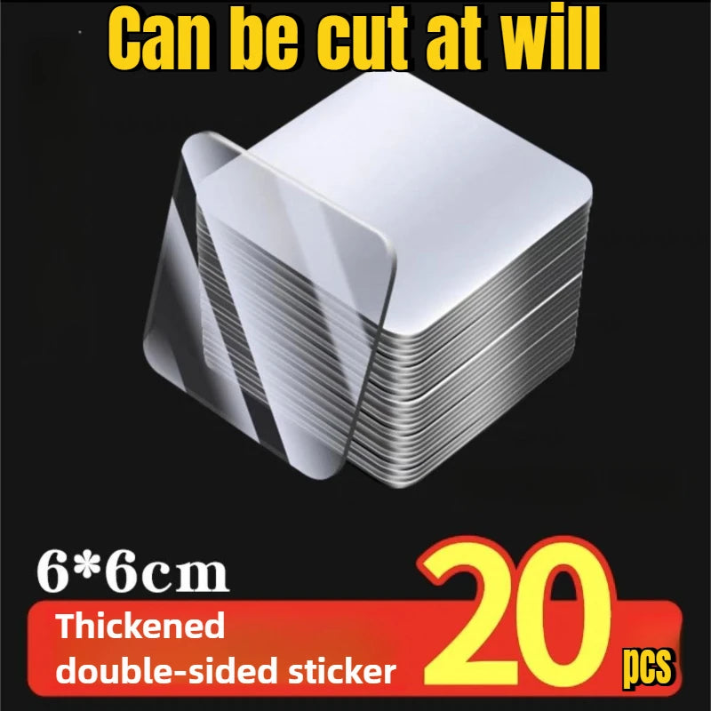 Transparent double-sided adhesive tape, strong double-sided adhesive tape, waterproof wall stickers suitable for bathrooms