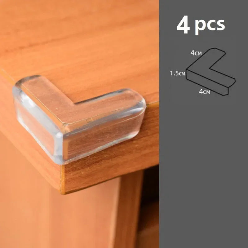 Protecteur d'angle transparent Anti-collision pour Table basse, revêtement d'angle doux pour enfants, décor de salon, 4 à 10 pièces