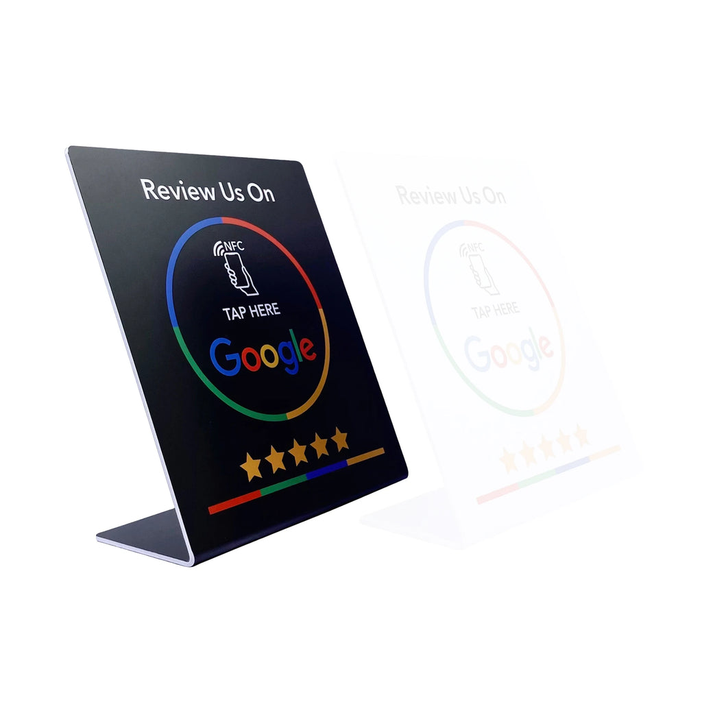 5YOA – Carte d'examen Google NFC, station 13.56Mhz, table programmable, NFC, affichage des avis Google, carte pliable, support de marque debout