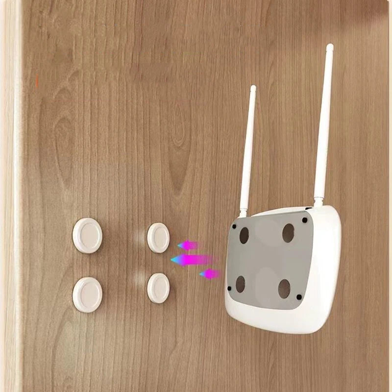Support à crochet magnétique pour télécommande domestique sans poinçon, autocollant mural solide sans trace, routeur Tv climatiseur Plug-In S