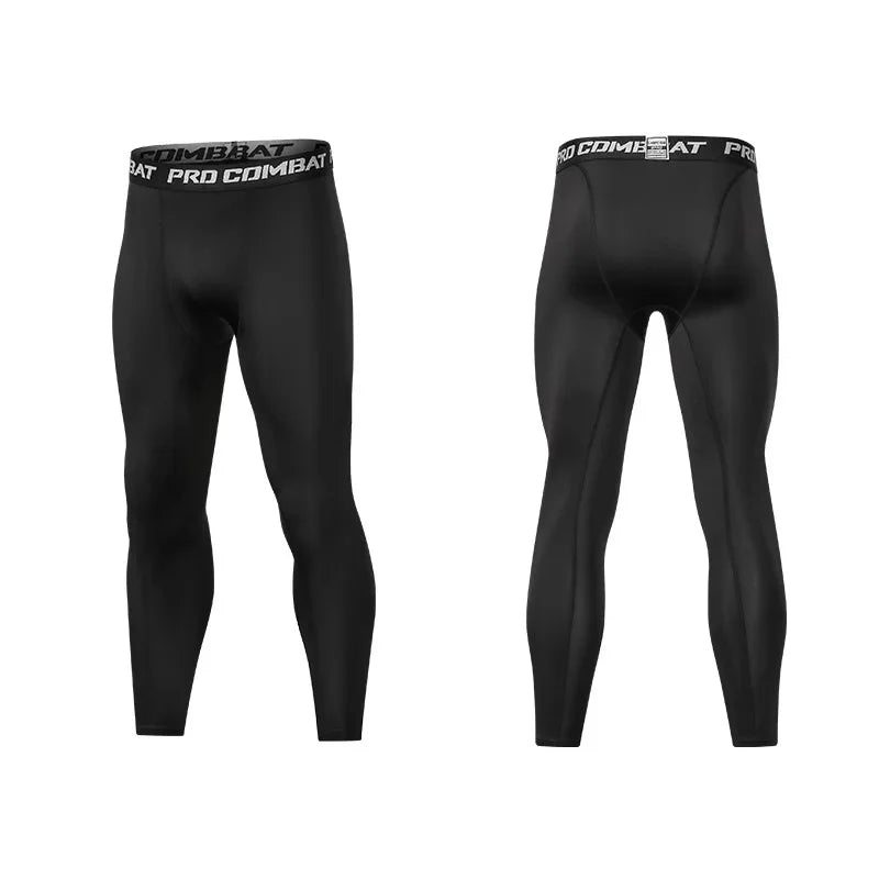 Pantalons de Compression pour hommes, collants, Leggings secs et frais, couche de base de sport, collants de course, Shorts actifs d'entraînement athlétique