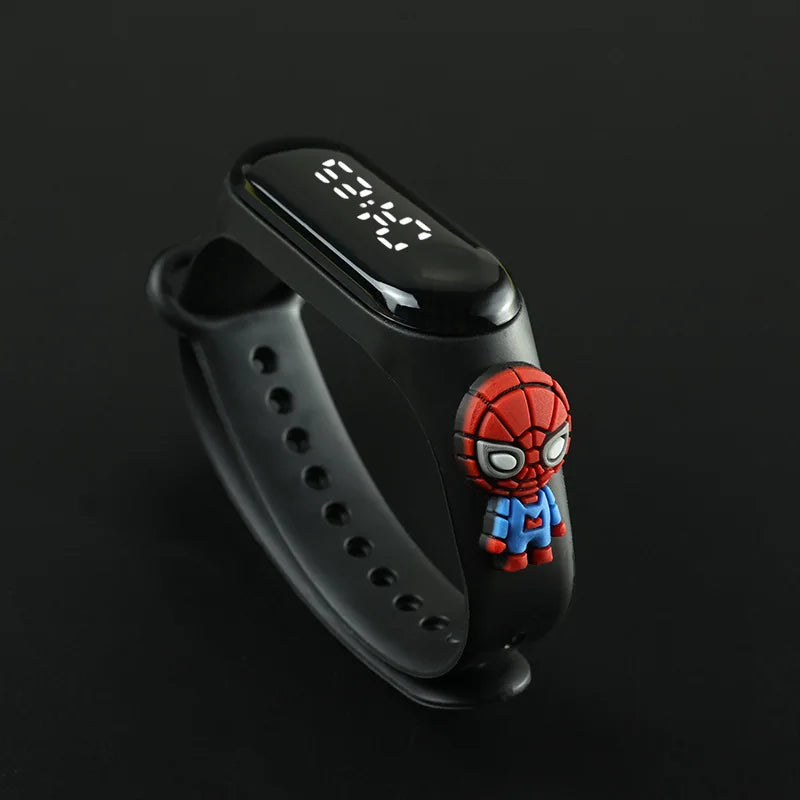 Disney Fashion Mickey Children Watches For Girls Electronic Bracelet Sports Touch LED  Doll Kids Watch Women Waterproof Clock