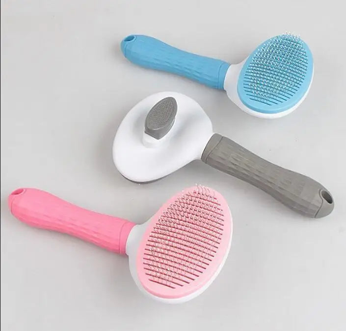 Brosse à poils de chien pour animaux de compagnie, peigne pour chat, toilettage et soins, peigne en acier inoxydable pour poils longs, nettoyage des chiens, accessoires pour animaux de compagnie