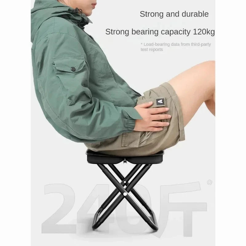 Chaise pliante multifonctionnelle portable pour pique-nique et camping, tabouret de pêche ultra-léger, tabouret de voyage, accessoires de pêche