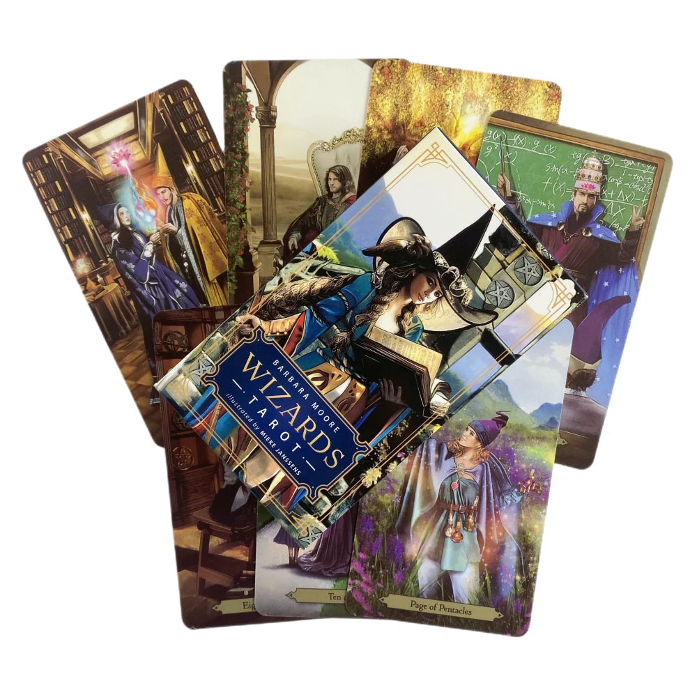 Cartes de Tarot des Sorciers - Un jeu de 78 cartes - Oracle - Édition Divinatoire Anglaise - Jeux de Plateau