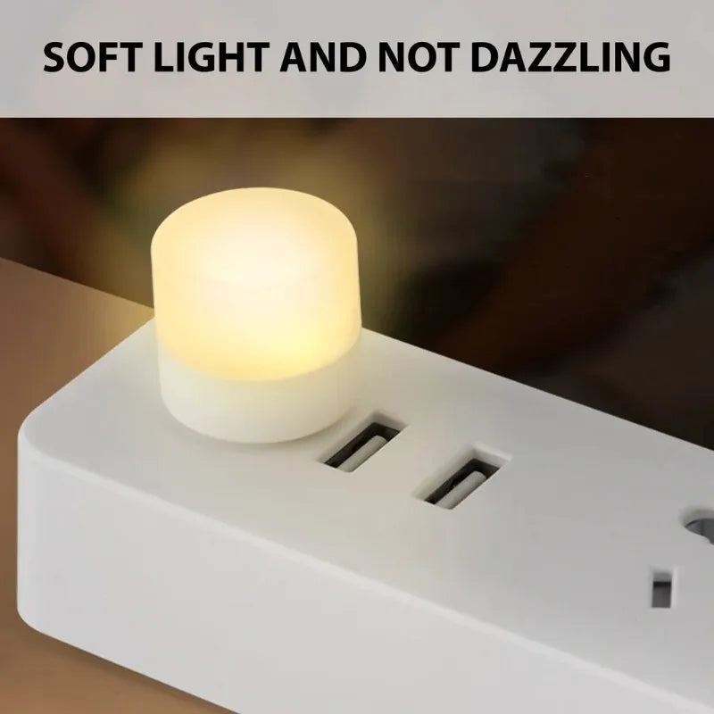 1/10Pcs Mini USB Veilleuse Blanc Chaud Protection Des Yeux Livre Lampe de Lecture Prise USB Ordinateur Mobile Alimentation LED Lampe De Nuit