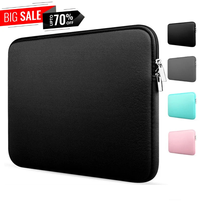 Housse souple pour ordinateur portable 11-15,6 pouces, idéale pour le bureau, les voyages et les affaires. Compatible avec Macbook Air Pro, Xiaomi, Lenovo, HP et Dell.