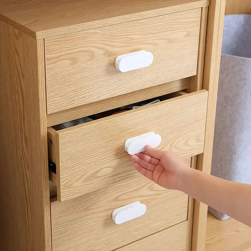 Lot de 2 poignées autocollantes pour fenêtres, placards et tiroirs - Idéales pour les portes et les portes coulissantes de penderie, comme accessoire de rangement.