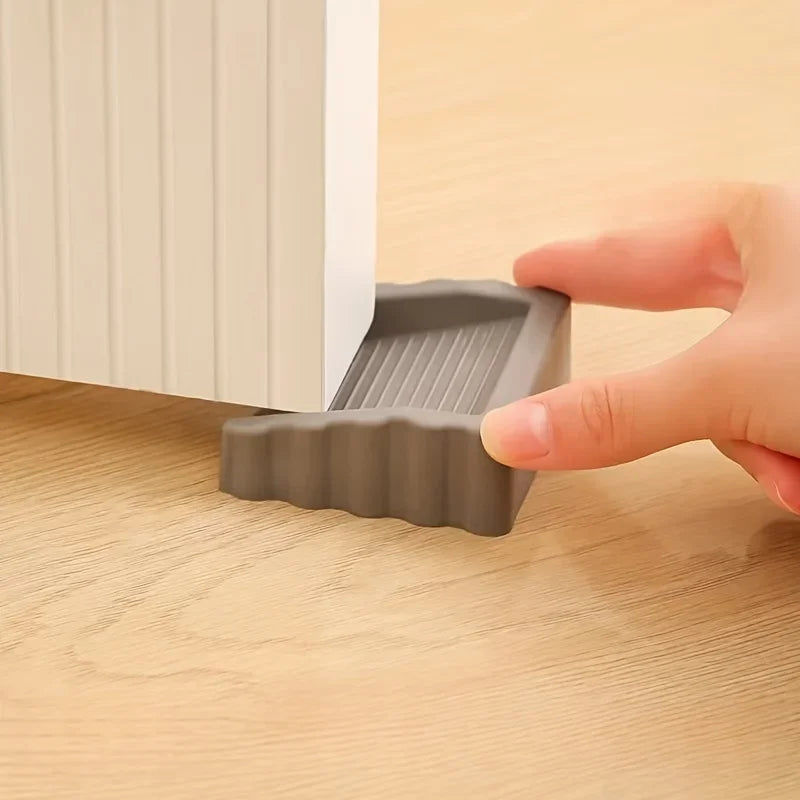 Butée de porte en TPR, cale de sécurité réutilisable, amortisseur de chocs, butée de bas de porte anti-pliage, butée anti-collision, pour la maison et le bureau