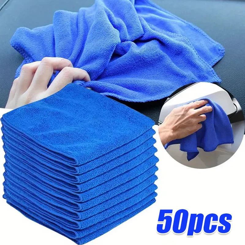 Serviettes en microfibre, 10 pièces, chiffon de séchage pour lavage de voiture, chiffons de nettoyage ménager, chiffon de polissage pour détails automobiles, outils de nettoyage pour la maison