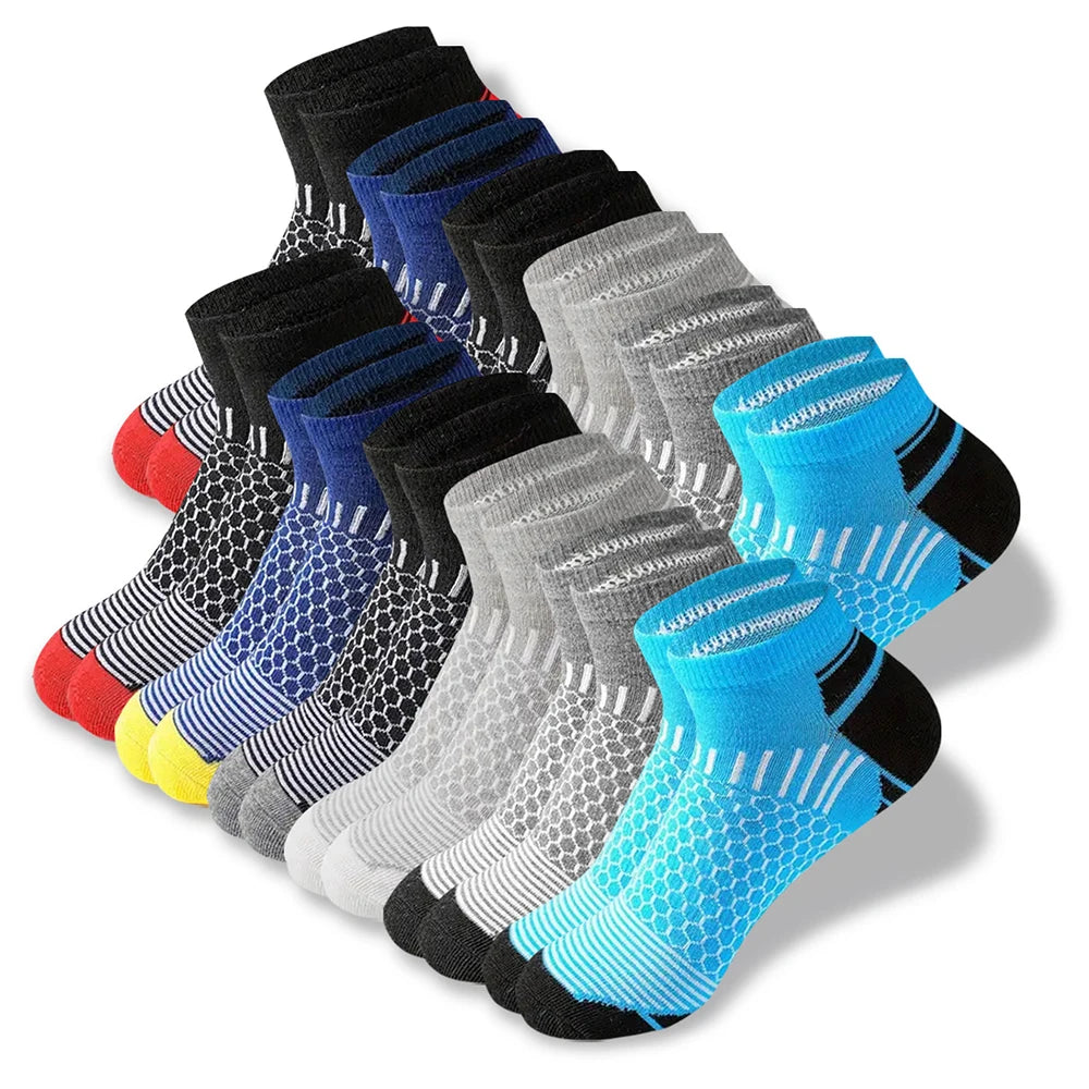 6/12 paires chaussettes basses colorées pour hommes mode confortable automne classique noir chaussette d'affaires chaussettes courtes pour hommes de haute qualité