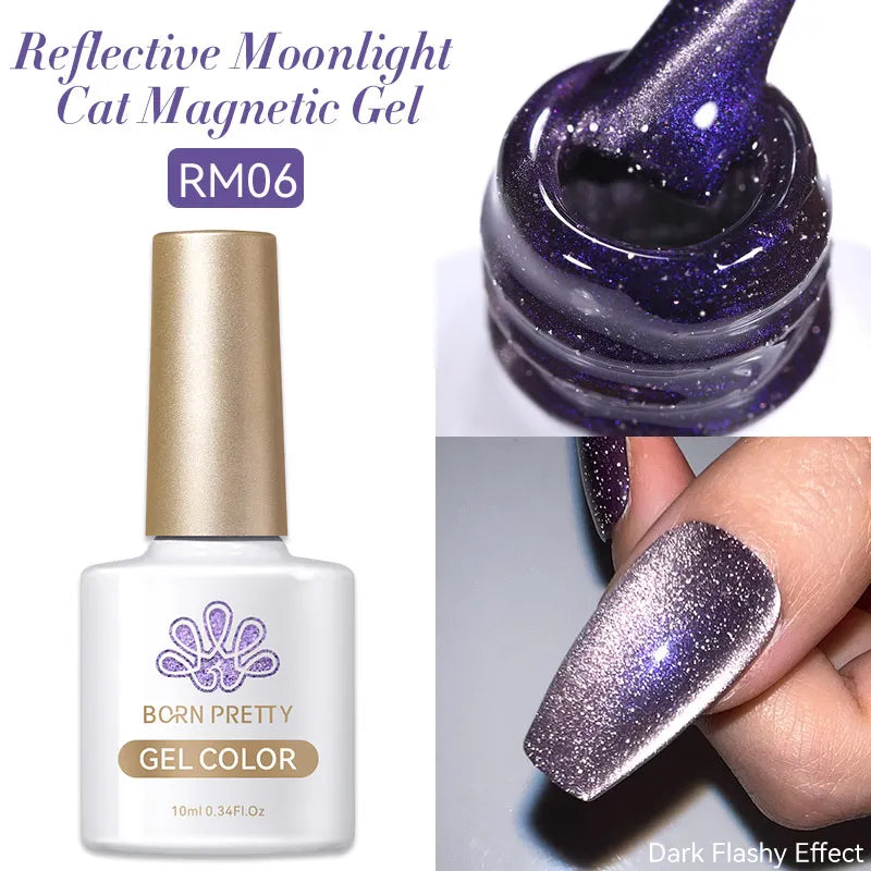 Vernis à ongles magnétique gel BORN PRETTY 10 ml Argent Clair de Couleur Chat - Accessoires pour les ongles - Vernis semi-permanent pour ongles d'automne et d'hiver