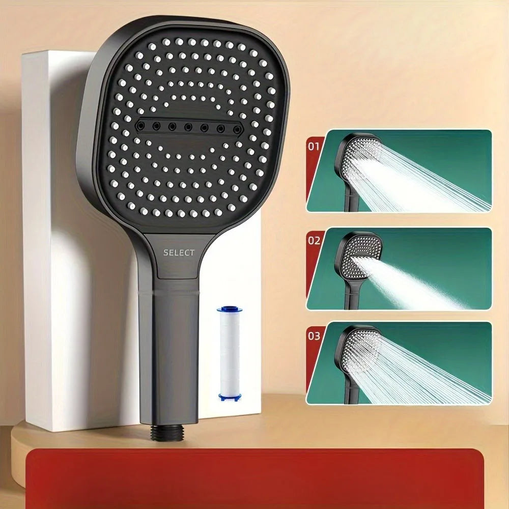 Pommeau de douche haute pression à 3 Modes, pommeau de douche à économie d'eau, pulvérisateur de Massage d'eau réglable, accessoires de salle de bain à domicile