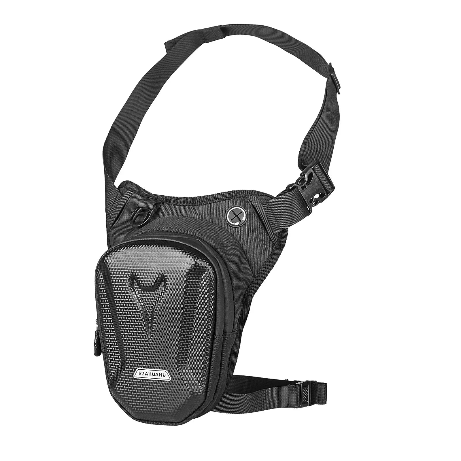 Sacoche de jambe pour homme, idéale pour la moto, le camping, les loisirs, les voyages, la randonnée, l'alpinisme et les activités de plein air. Sacoche de ceinture imperméable avec poche