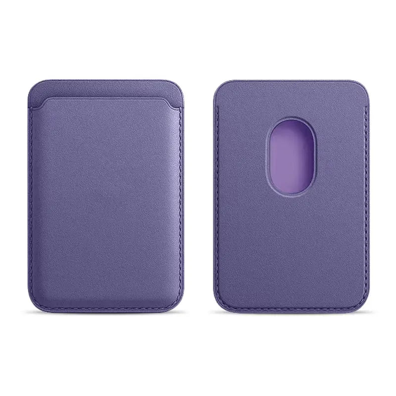 Étui porte-carte magnétique IPhone 16 15 13 14 12, pochette pour cartes, étui en cuir Magsafing avec autocollant arrière, housse de poche pour cartes