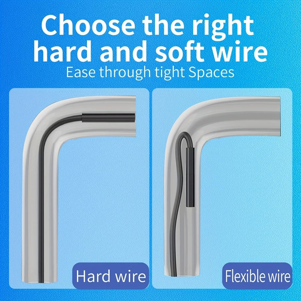 Caméra d'inspection endoscopique USB avec lumière, Endoscope avec caméra serpent Semi-rigide, caméra d'inspection USB étanche pour type-c