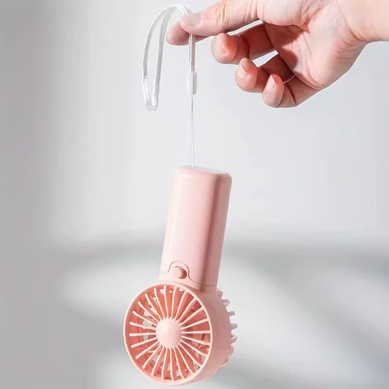 2026 New Model Noise Free Rechargeable Mini Fan for Silent Cooling Experience Lightweight Portable Mini Pocket Fan White Fan