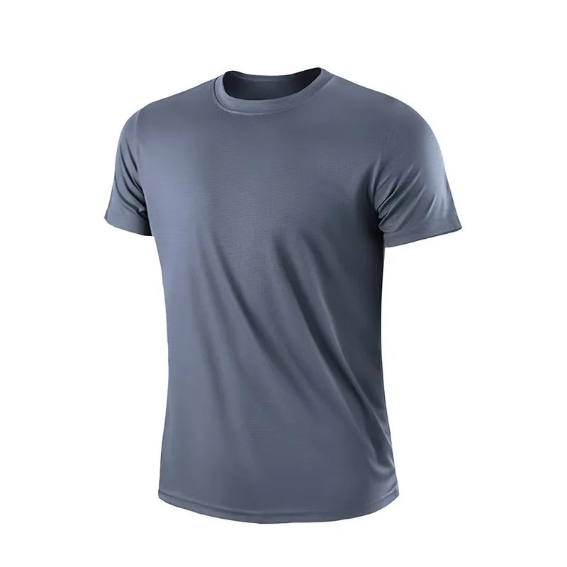T-shirt de sport d'été pour homme, séchage rapide, idéal pour la course, la musculation et le fitness. Manches courtes, coupe oversize, style brésilien