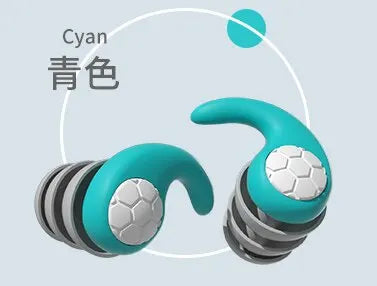 Une paire de bouchons d'oreille en silicone souple avec réduction de bruit, étanches, confortables à porter, adaptés pour dormir et nager