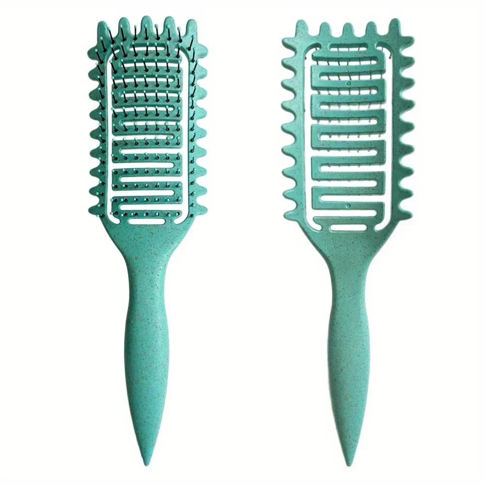 Brosse à cheveux démêlante ajourée pour définir les boucles, peigne pour cheveux emmêlés et bouclés, façonnant les boucles, outils de coiffure