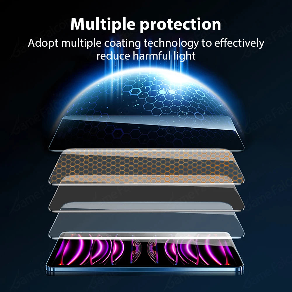 Protection d'écran en verre trempé pour Apple iPad Pro 12,9", 11", 9,7", 10,2" et 10,9", Air 4, 5, Mini 6 (5e, 6e, 7e, 8e, 9e et 10e générations) - Film protecteur