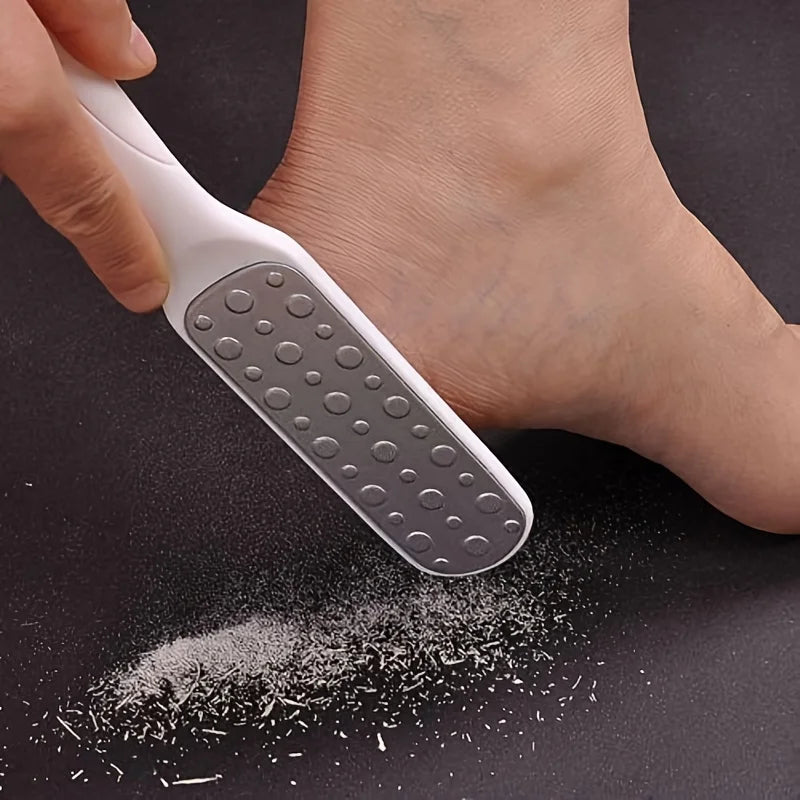 Lime à pieds double face en acier inoxydable 304 de haute qualité, éliminateur de callosités pour peaux mortes, outil de pédicure professionnel, grattoir à callosités