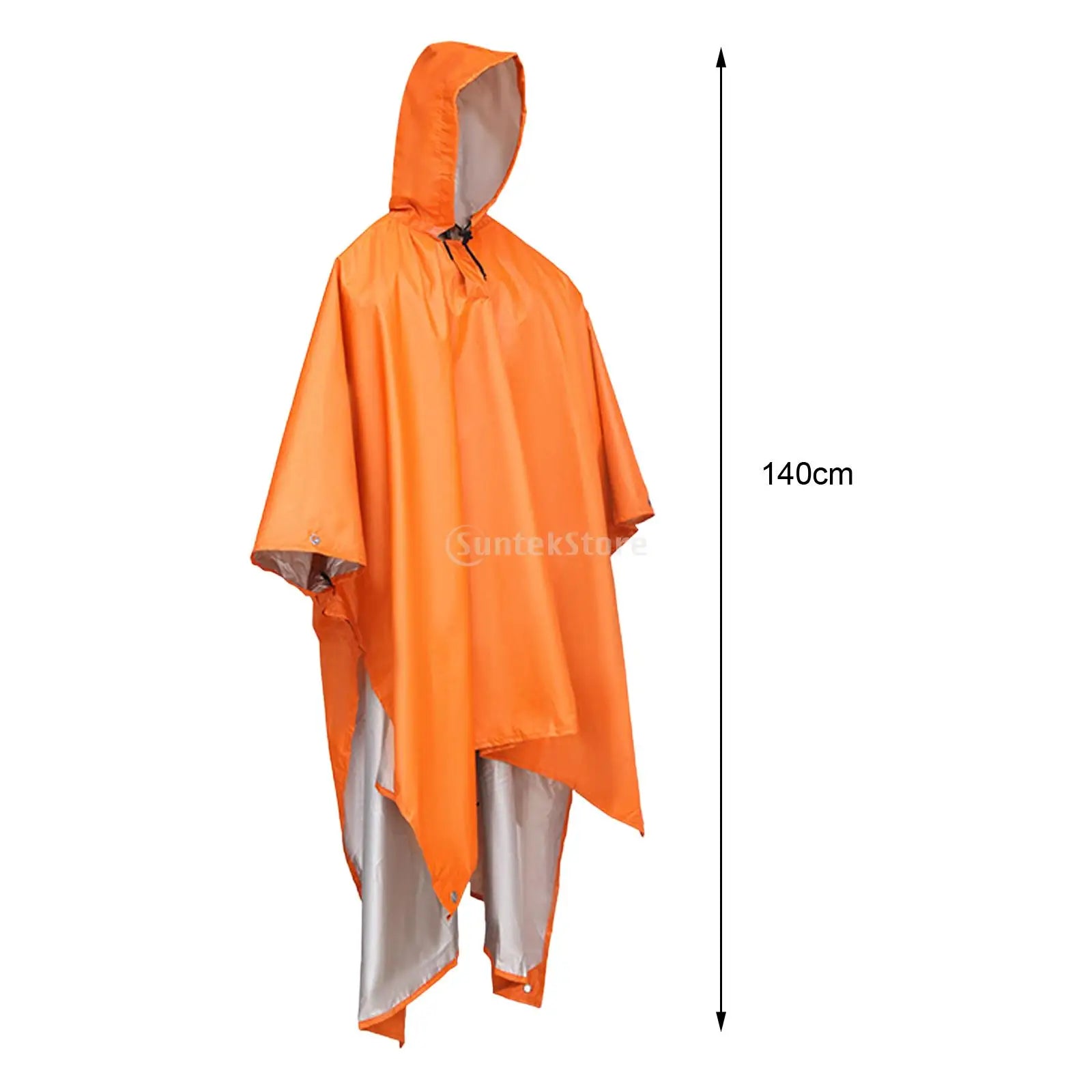 Poncho imperméable réutilisable, bâche légère, abri pour adulte, unisexe, sac à dos multifonctionnel pour la randonnée et les activités de plein air